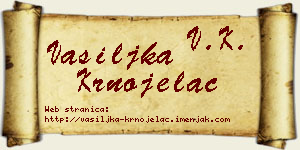 Vasiljka Krnojelac vizit kartica